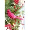 Red Cardinal Ornaments 6ct 3in Artificial Birds Christmas Wreaths
